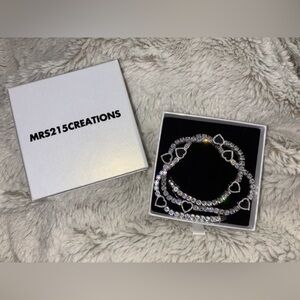 Silver Heart Clasp Necklace